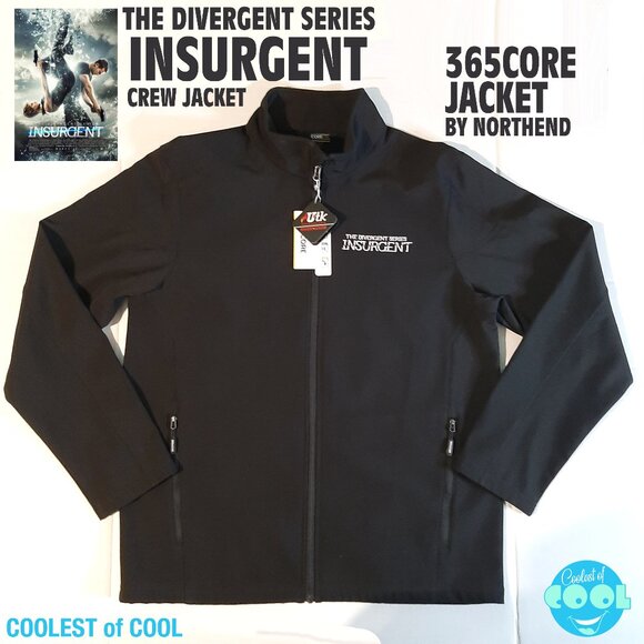 The Divergent Series Insurgent film crew Jacket mens Large Core 365 NorthEnd NWT - Picture 1 of 9
